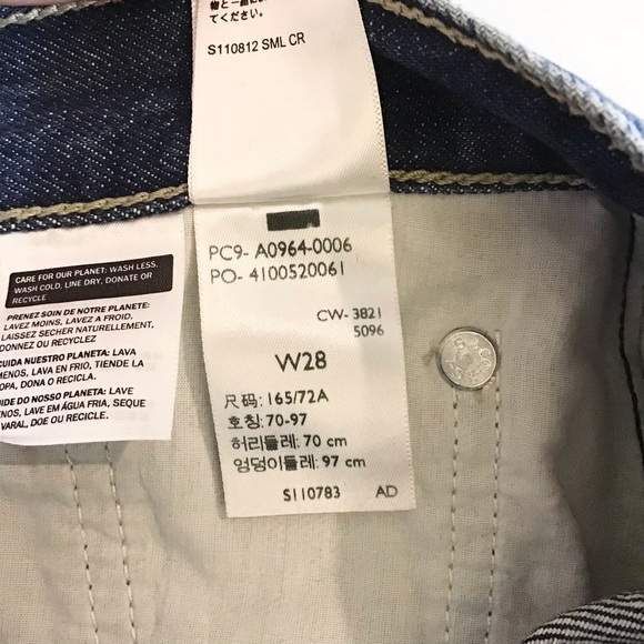 Levi’s W28 (US 6/7) Low Pro Straight Women’s Jeans Distressed A0964-0006 - Picture 10 of 12